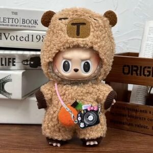 Capybara Costume Clothing Outfit For Labubu, Doll Is Not Included